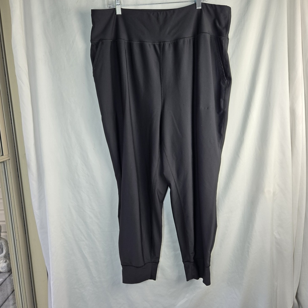 Old Navy Active Powersoft Joggers Womens 3X High Rise Go Dry Black Pants Workout